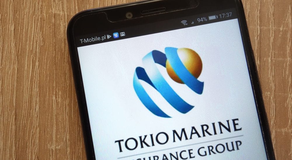 Tokio Marine on phone - using